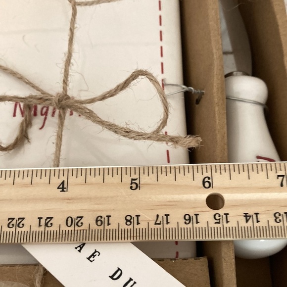 Rae Dunn Silent Night & Peace Cheese Board Set - Picture 5 of 8